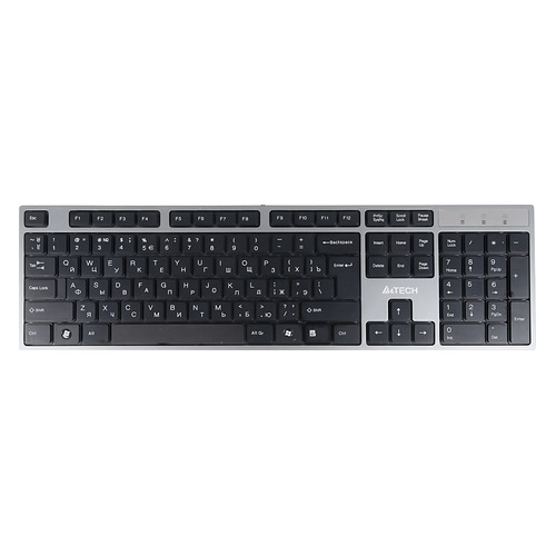 

Клавиатура A4TECH KD-300, USB, серый + черный, Серый и черный, KD-300