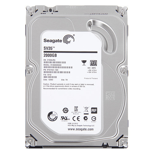 

Жесткий диск SEAGATE SV35 ST2000VX000, 2Тб, HDD, SATA III, 3.5"