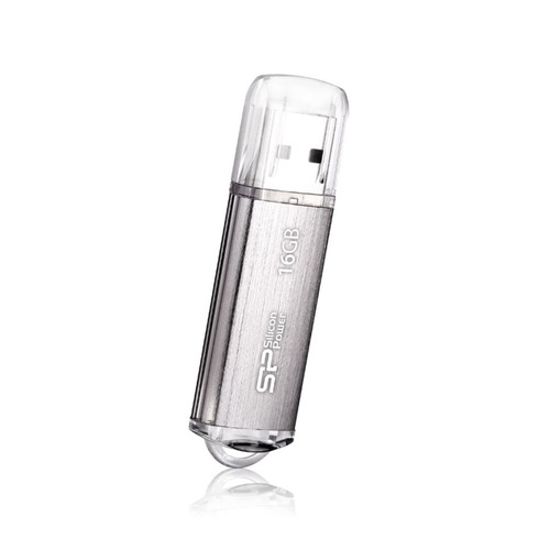 

Флешка USB Silicon Power Ultima II-I Series 16ГБ, USB2.0, серебристый [sp016gbuf2m01v1s], II-I Series