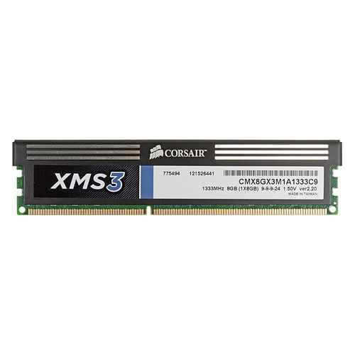 фото Модуль памяти corsair xms3 cmx8gx3m1a1333c9 ddr3 - 8гб 1333, dimm, ret