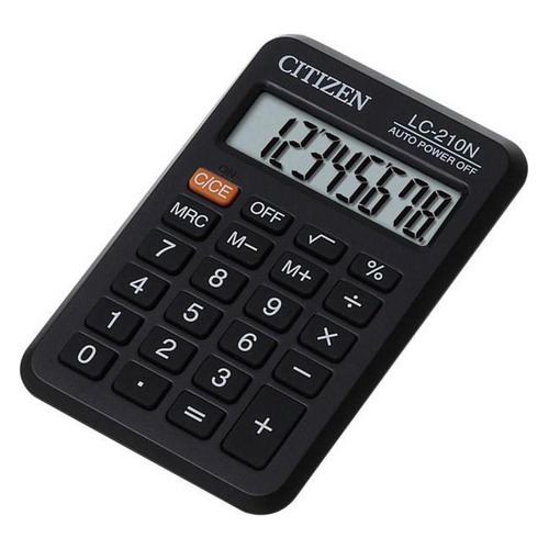 

Калькулятор CITIZEN LC-210N, 8-разрядный, черный
