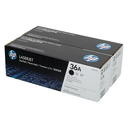 

Картридж (двойная упаковка) HP 36A, черный [cb436af, 36A