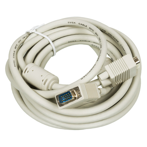 фото Кабель vga db15 (m) - db15 (m), ферритовый фильтр , 5м [cable1] Noname