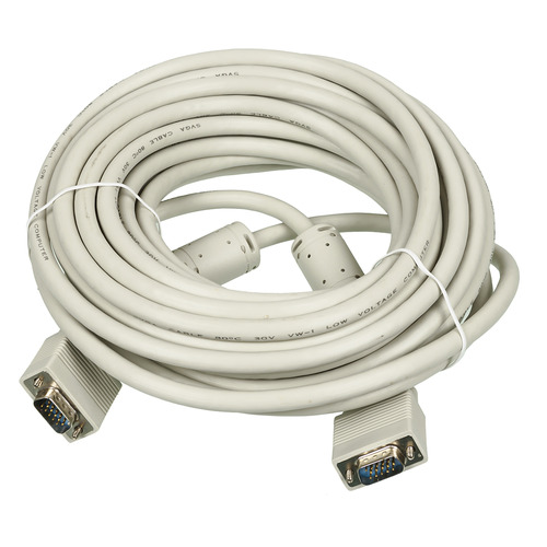 фото Кабель vga db15 (m) - db15 (m), ферритовый фильтр , 10м [cable10] Noname