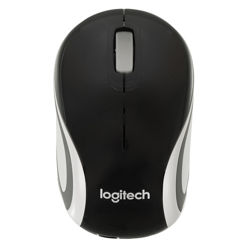 фото Мышь logitech mini m187, оптическая, беспроводная, usb, черный и серый [910-002731]