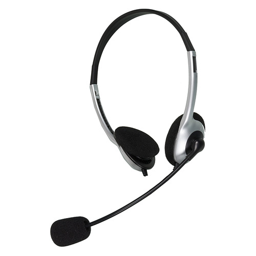 

Гарнитура CREATIVE HS-320, 51EF0520AA001, для компьютера, накладные, серебристый / черный
