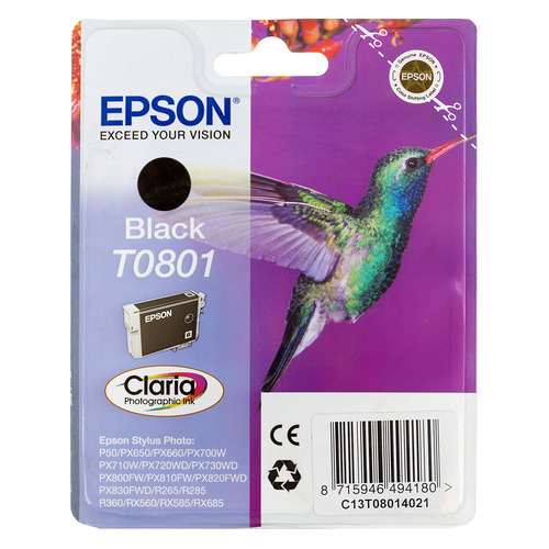 

Картридж Epson T0801, черный / C13T08014011, T0801