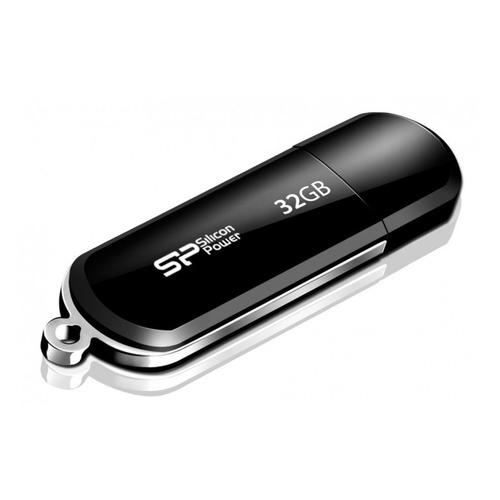 

Флешка USB Silicon Power LuxMini 322 32ГБ, USB2.0, черный [sp032gbuf2322v1k], 322