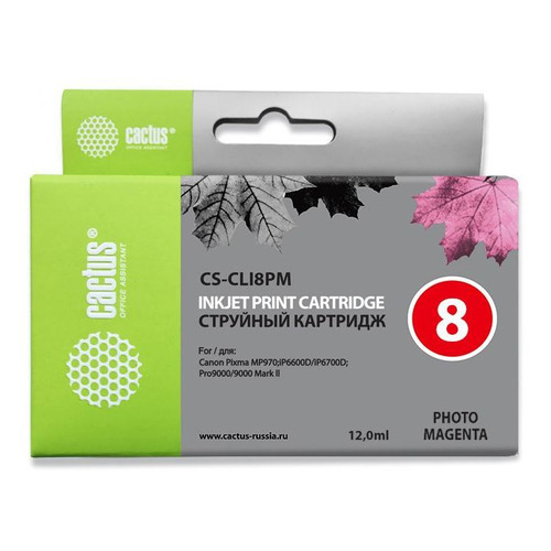 

Картридж Cactus CS-CLI8PM, светло-пурпурный / CS-CLI8PM, CS-CLI8PM