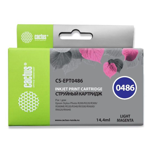 

Картридж Cactus CS-EPT0486, светло-пурпурный / CS-EPT0486, CS-EPT0486