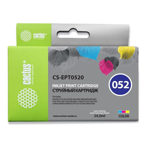 

Картридж Cactus CS-EPT0520, многоцветный / CS-EPT0520, CS-EPT0520