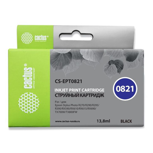 

Картридж Cactus CS-EPT0821, черный / CS-EPT0821, CS-EPT0821