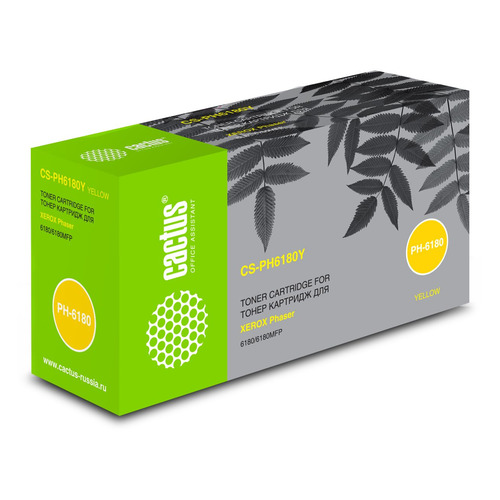 

Картридж Cactus CS-PH6180Y, 113R00725, желтый / CS-PH6180Y, CS-PH6180Y