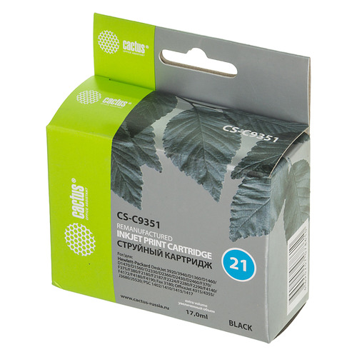 

Картридж Cactus CS-C9351, №21, черный / CS-C9351, CS-C9351