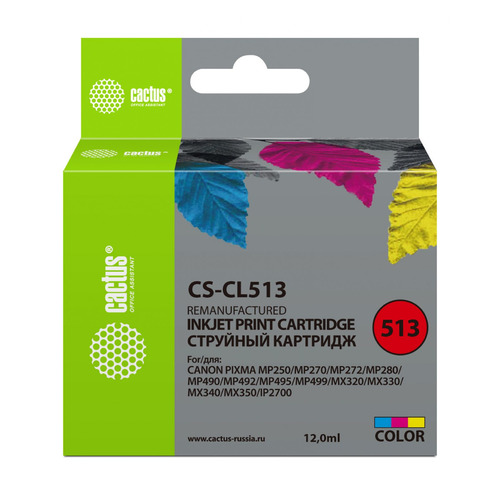

Картридж CACTUS CS-CL513, многоцветный, CS-CL513