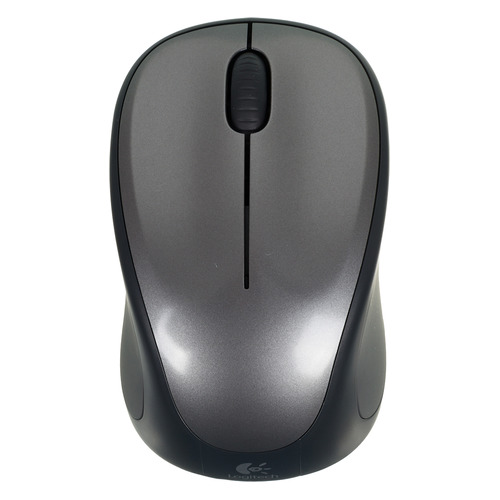 

Мышь Logitech M235, оптическая, беспроводная, USB, серый и черный [910-002201], M235