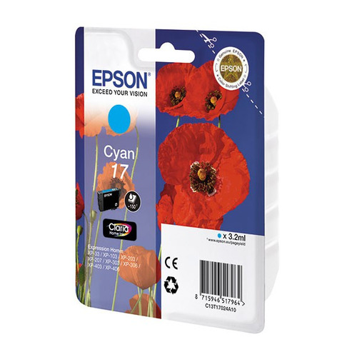 

Картридж Epson T1702, голубой / C13T17024A10, T1702