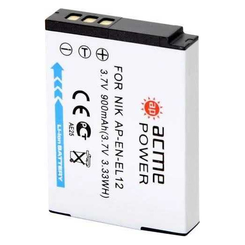 

Аккумулятор ACMEPOWER AP-EN-EL12, Li-Ion, 3.6В, 1050мAч, для компактных камер Nikon CoolPix AW100/P300/P310/S1000pj/S1100pj/S1200pj/S6000/S610/S610c/S6100/S6150