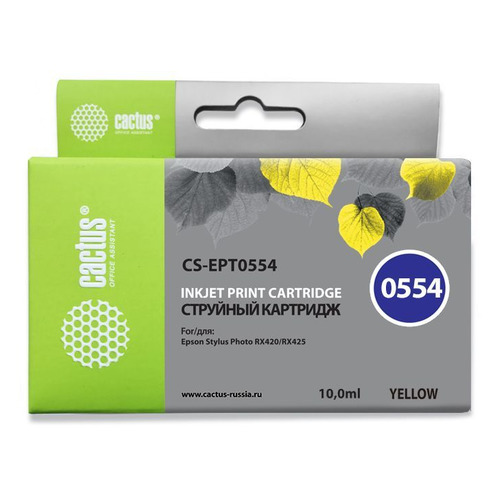 

Картридж Cactus CS-EPT0554, желтый / CS-EPT0554, CS-EPT0554