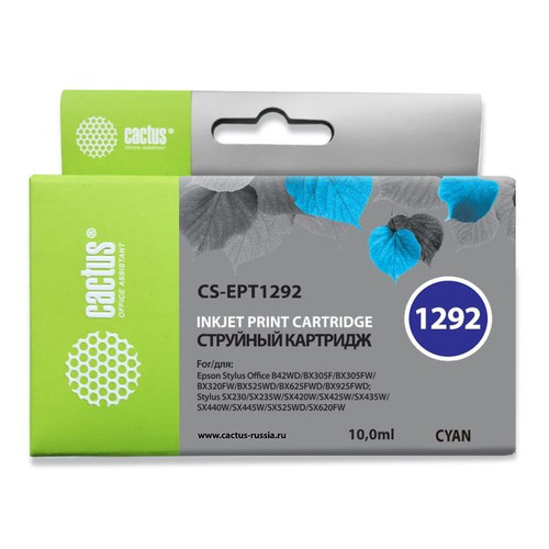 

Картридж Cactus CS-EPT1292, голубой / CS-EPT1292, CS-EPT1292