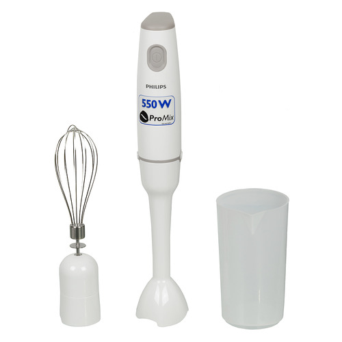 

Блендер PHILIPS HR1601, погружной, белый, HR1601