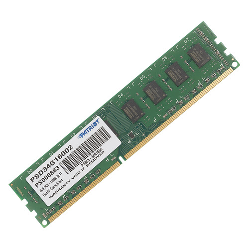 фото Модуль памяти patriot psd34g16002 ddr3 - 4гб 1600, dimm, ret