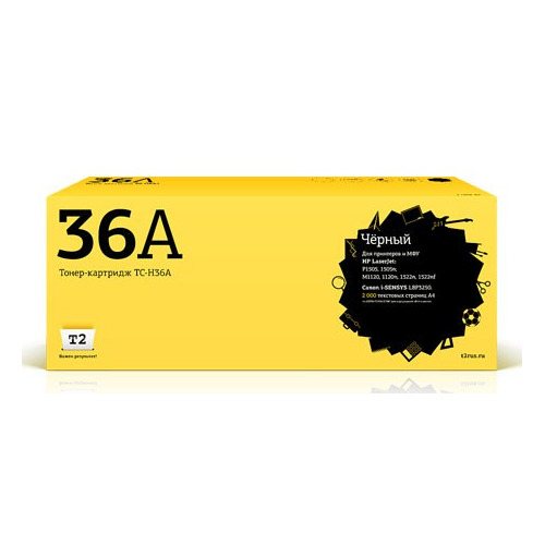 

Картридж T2 CB436A, черный / TC-H36A, CB436A