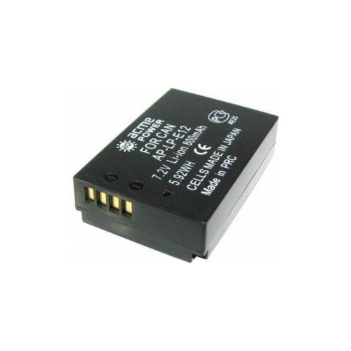 Аккумулятор ACMEPOWER AP-LP-E12, Li-Ion, 7.2В, 800мAч, для системных камер Canon EOS M аккумулятор canon lp e12