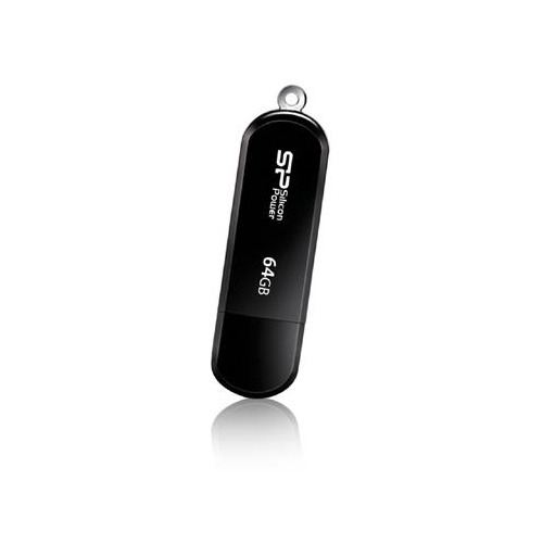 

Флешка USB Silicon Power Luxmini 322 64ГБ, USB2.0, черный [sp064gbuf2322v1k], 322