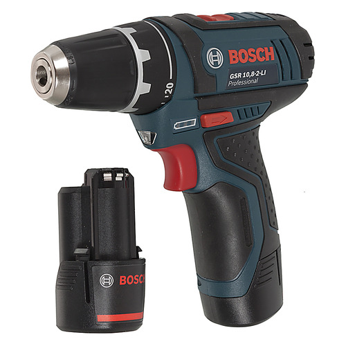 

Дрель-шуруповерт BOSCH GSR 10.8-2-Li Professional, 2Ач, с двумя аккумуляторами [0601868109]