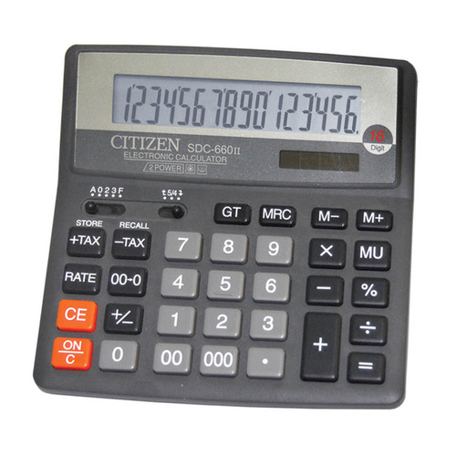 

Калькулятор CITIZEN SDC-660II, 16-разрядный, черный