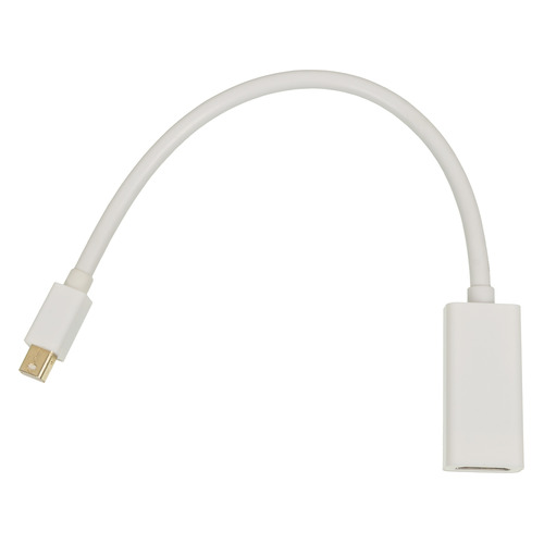 фото Переходник hdmi minidisplayport (m) - hdmi (f), 0.2м, белый Noname