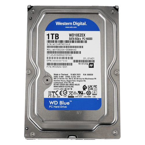 

Жесткий диск WD Caviar Blue WD10EZEX, 1ТБ, HDD, SATA III, 3.5", WD10EZEX