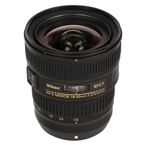 

Объектив NIKON 18-35mm f/3.5-4.5 ED AF-S Nikkor, Nikon F, черный [jaa818da], ED AF-S Nikkor