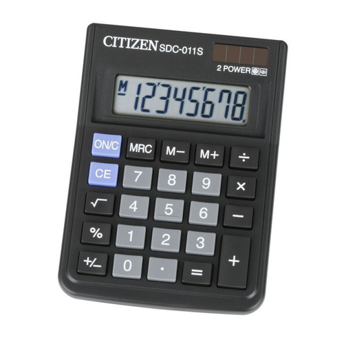 

Калькулятор Citizen SDC-011S, 8-разрядный, черный, SDC-011S
