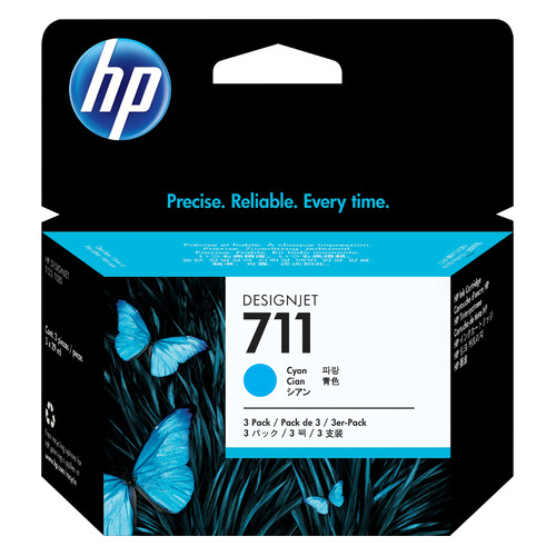 

Картридж (тройная упаковка) HP 711, голубой / CZ134A, 711
