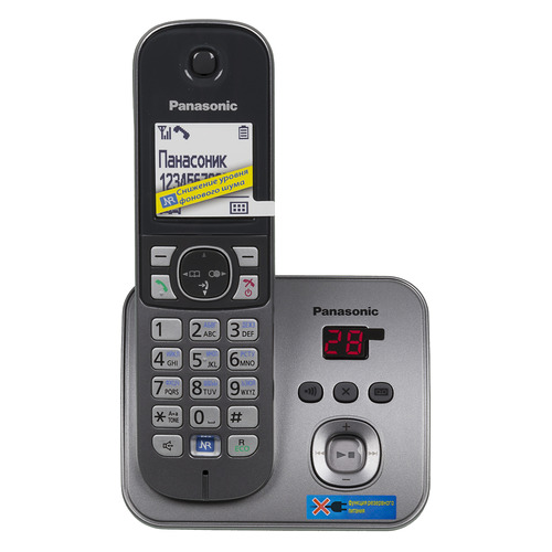 

Радиотелефон Panasonic KX-TG6821RUM, серый металлик, KX-TG6821RUM