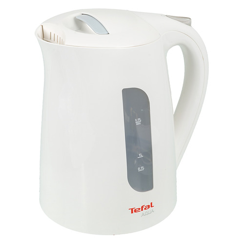 фото Чайник электрический tefal ko270130, 2400вт, белый и серый