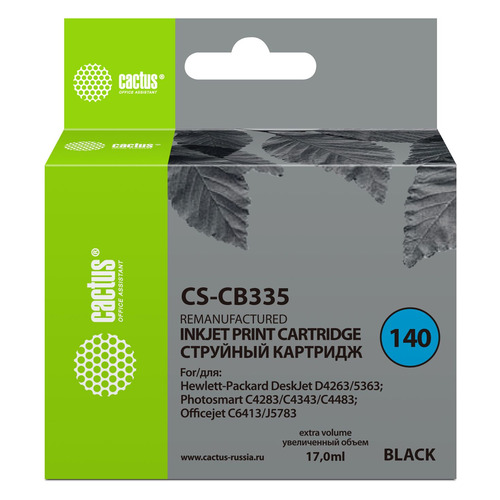 

Картридж Cactus CS-CB335, №140, черный / CS-CB335, CS-CB335
