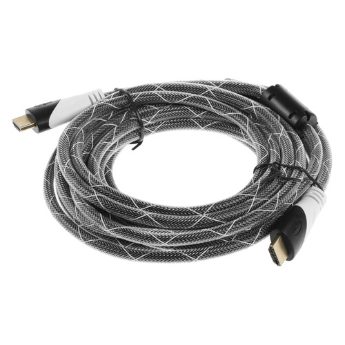 

Кабель аудио-видео HDMI (m) - HDMI (m) , ver 1.4, 5м, GOLD ф/фильтр, серый