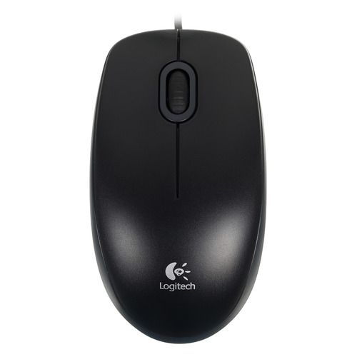 

Мышь Logitech B100 for business, оптическая, проводная, USB, черный [910-003357], B100 for business