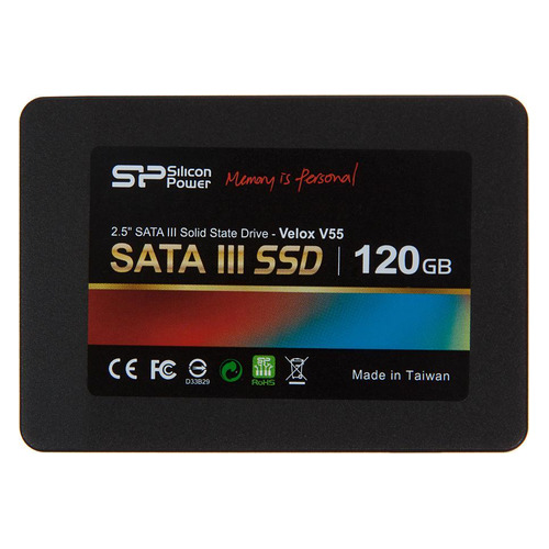 

SSD накопитель SILICON POWER Velox V55 SP120GBSS3V55S25 120Гб, 2.5", SATA III