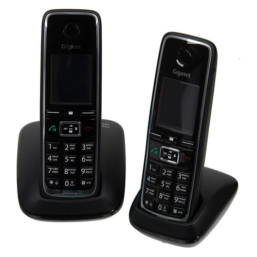 

Радиотелефон Gigaset C530 DUO RUS, черный [l36852-h2512-s301], C530 DUO RUS