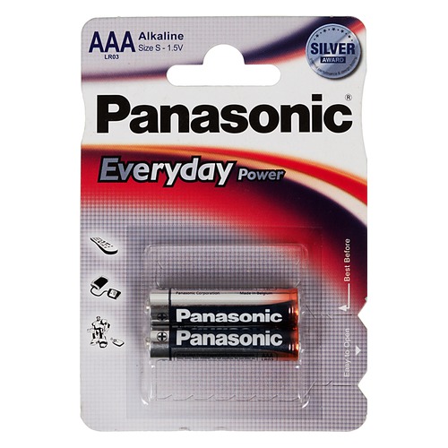 

AAA Батарейка PANASONIC Everyday Power LR03EPS/2BP LR03, 2 шт., LR03EPS/2BP LR03