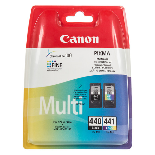 

Картридж (двойная упаковка) Canon PG-440/CL-441, черный / трехцветный / 5219B005, PG-440/CL-441