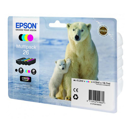 

Картридж Epson T2616, 4 цвета / C13T26164010, T2616