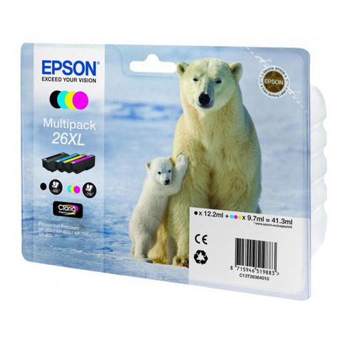 

Картридж Epson T2636, 4 цвета / C13T26364010, T2636