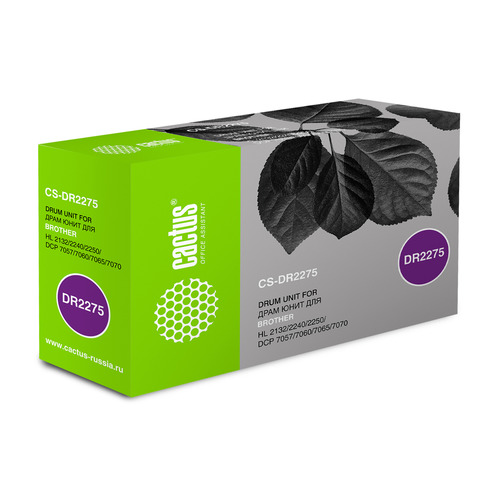 

Блок фотобарабана Cactus CS-DR2275 черный ч/б:12000стр. для DCP 7057/7057R/7060 Brother, CS-DR2275