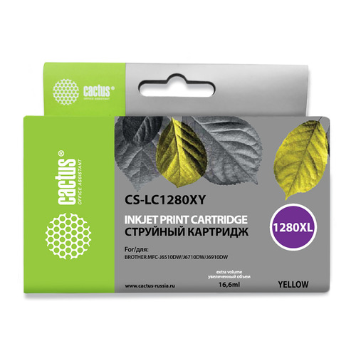 

Картридж CACTUS CS-LC1280XY, желтый, CS-LC1280XY