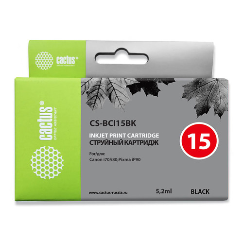 

Картридж Cactus CS-BCI15BK, черный / CS-BCI15BK, CS-BCI15BK